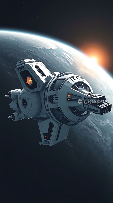 星际飞船遨游宇宙