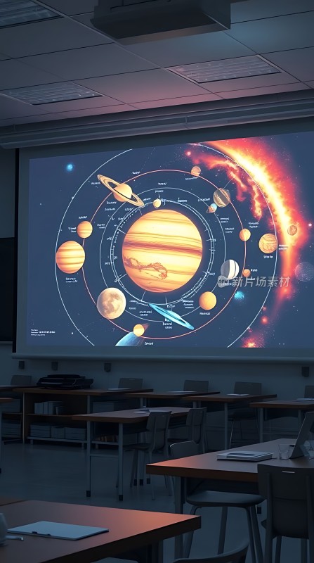 太阳系行星分布图