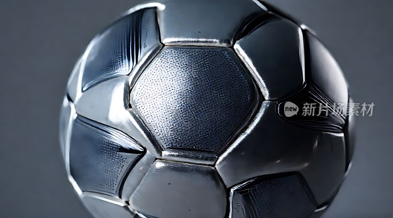 银色足球新片场素材