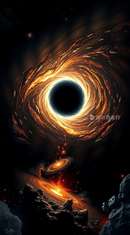 宇宙黑洞与星系奇观