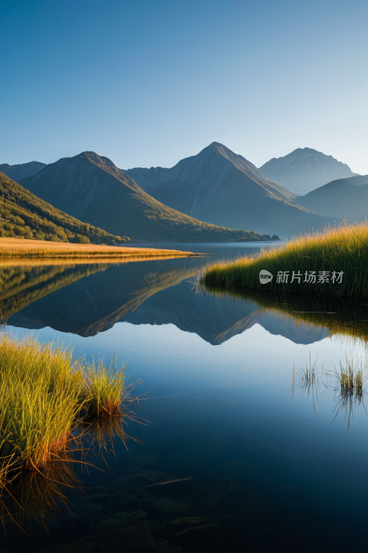 平静的水面高清风景摄影图片