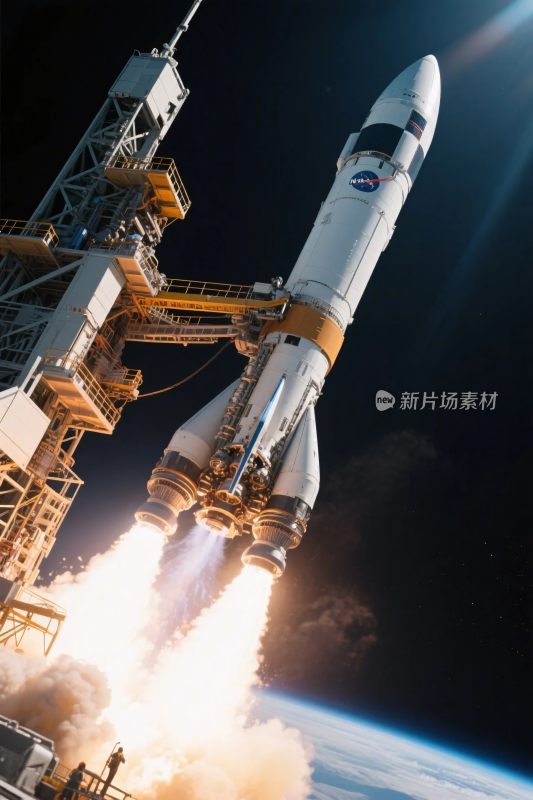 火箭发射升空场景