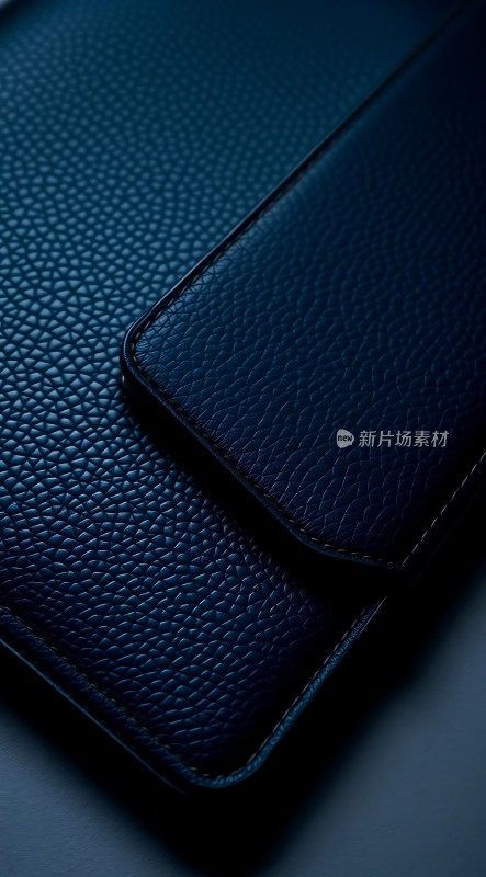 深蓝皮革手机壳质感十足简约大气