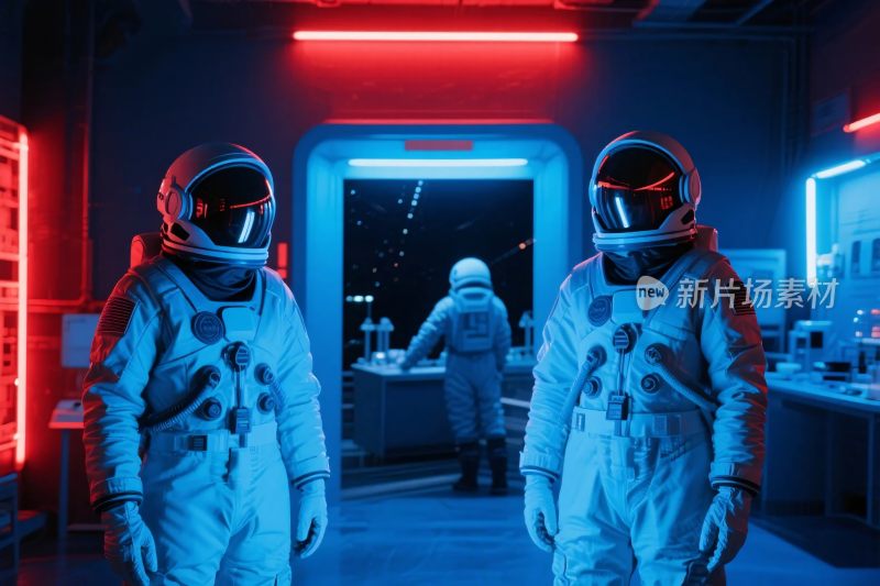 科幻太空舱宇航员