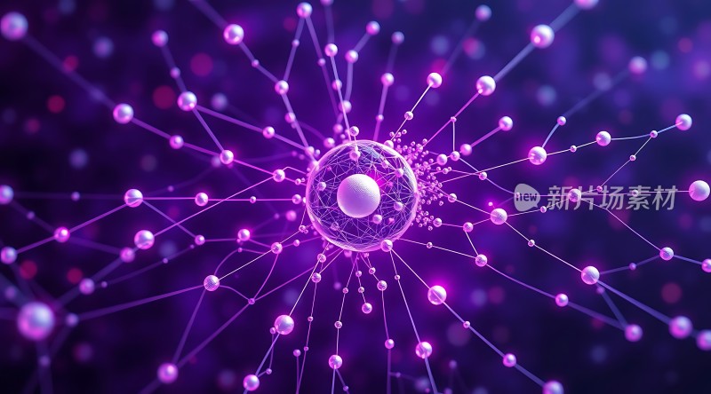 紫色神经元网络