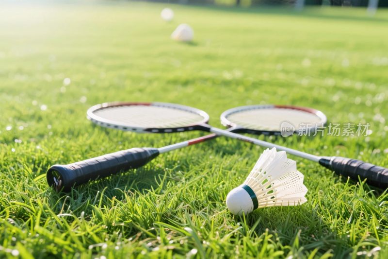 草地羽毛球装备