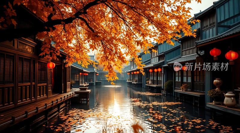 秋日古街水乡情