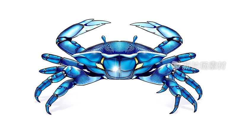 蓝色螃蟹