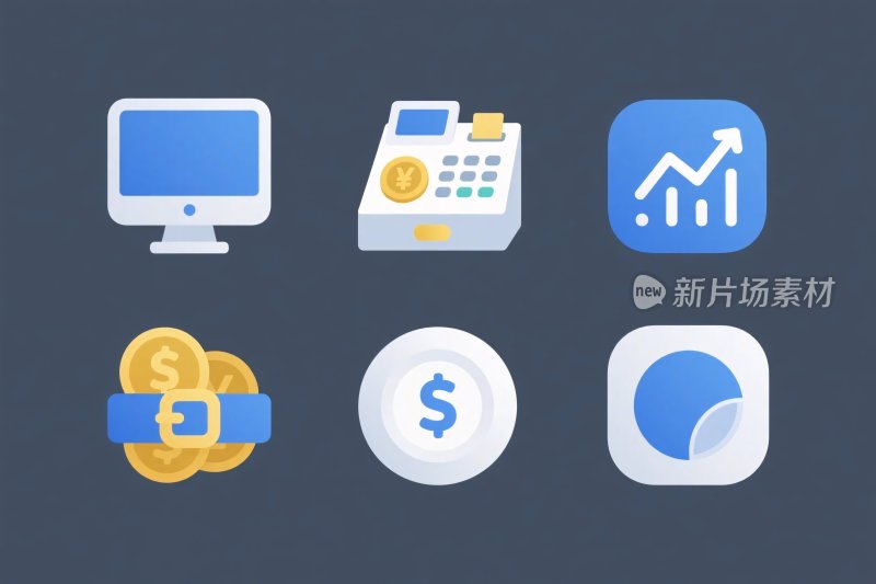 扁平化商业图标集合