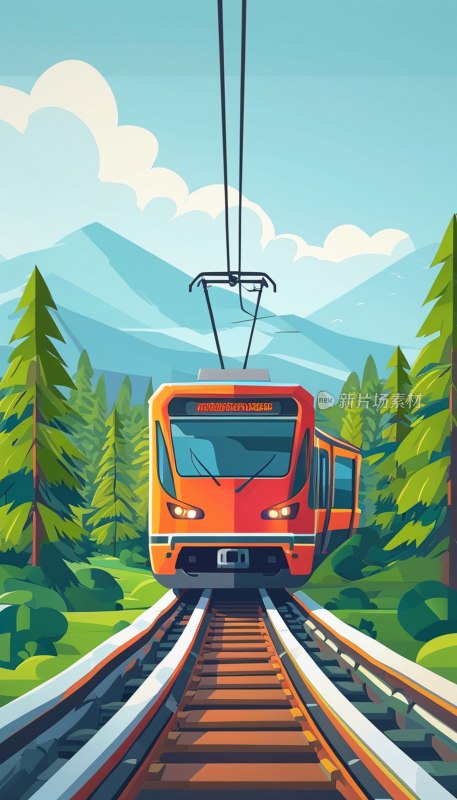 现代单轨火车图标