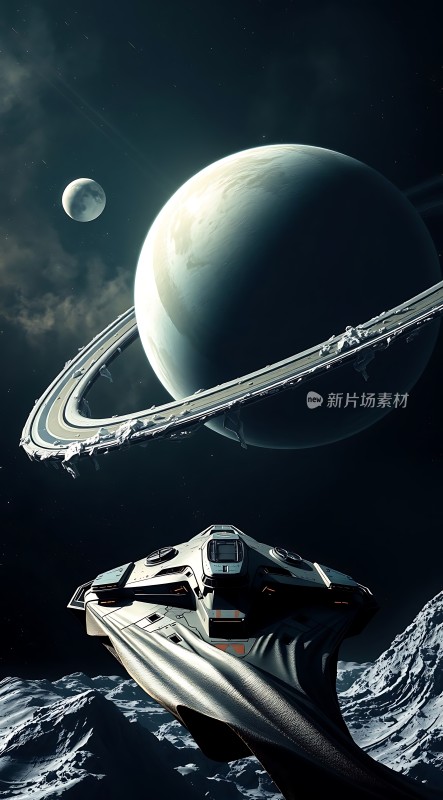 太空探索星际飞船与神秘星球