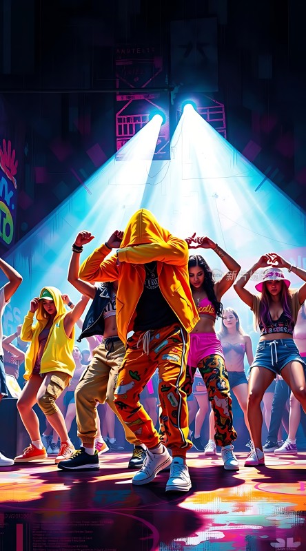 舞台上的活力舞者