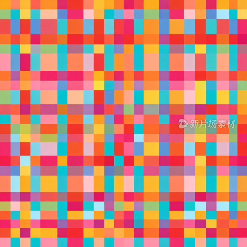 多彩方块图案背景
