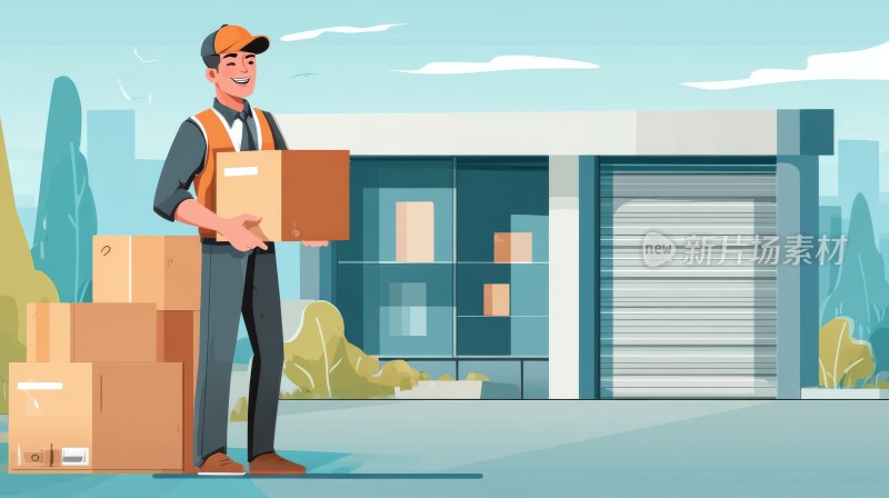 快递员的包裹派送