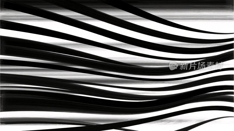 黑白波浪线条图案
