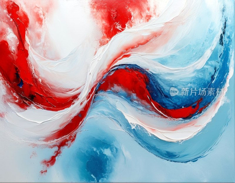 色彩漩涡抽象画