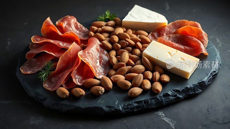 意式风味拼盘火腿、奶酪与坚果