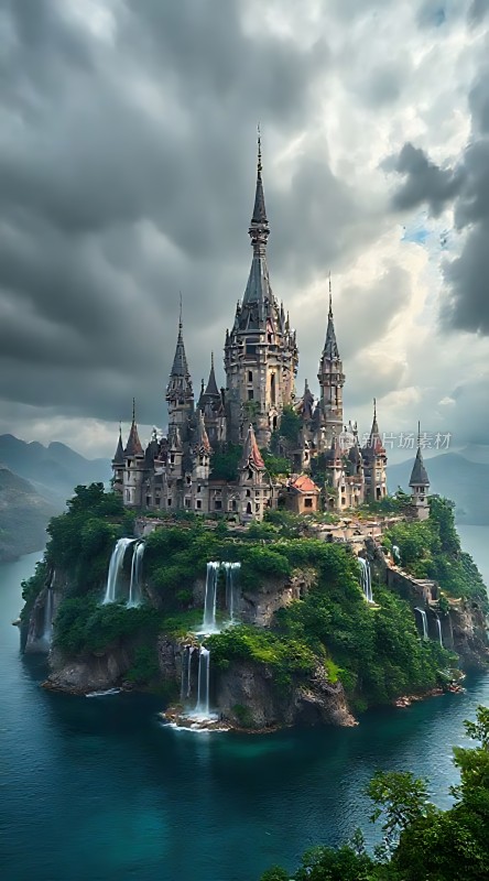 神秘岛屿上的梦幻城堡