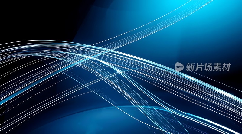 蓝色光束交织