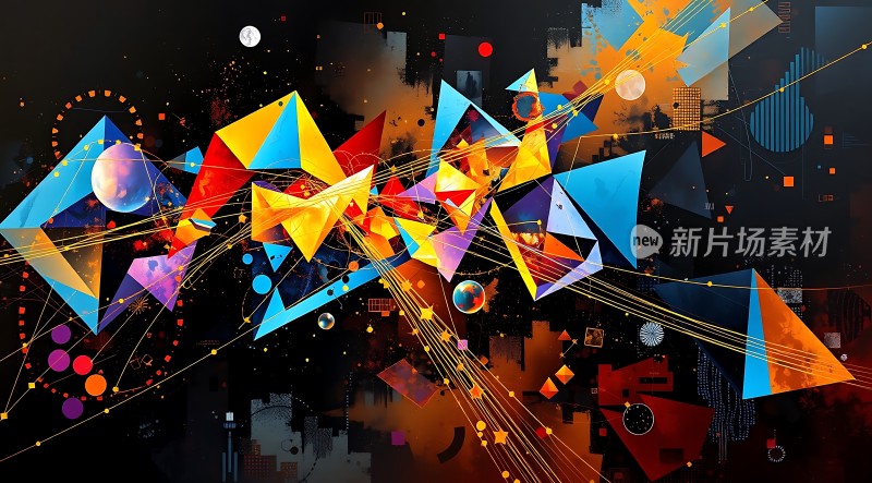 新片场素材几何世界