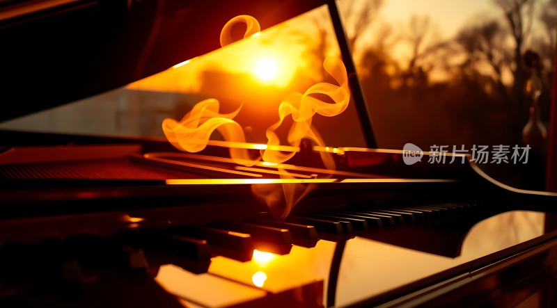 钢琴上的日落