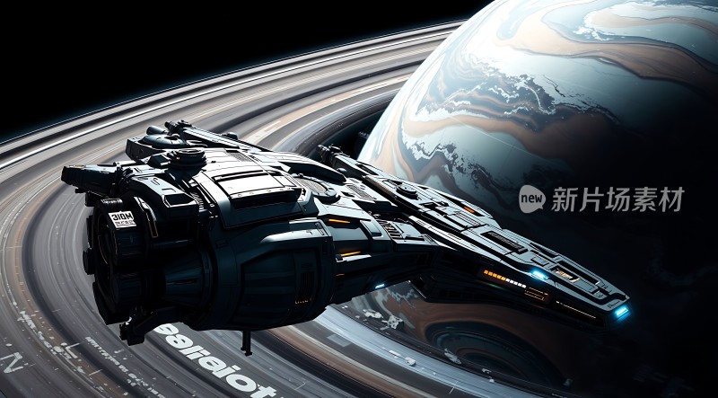 星际飞船环行星飞行