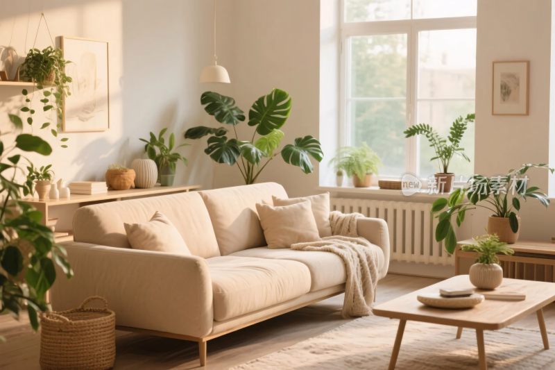 温馨简约客厅装饰图