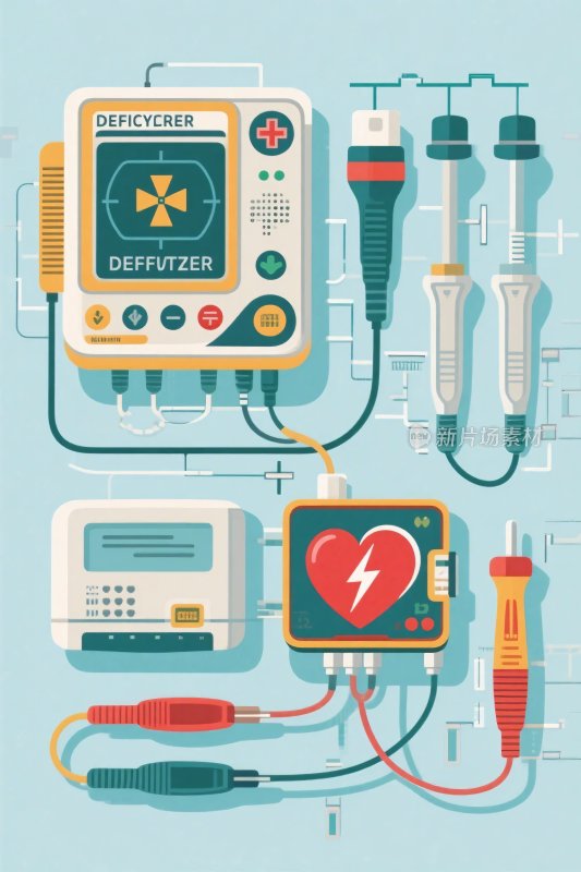 医疗急救设备插画