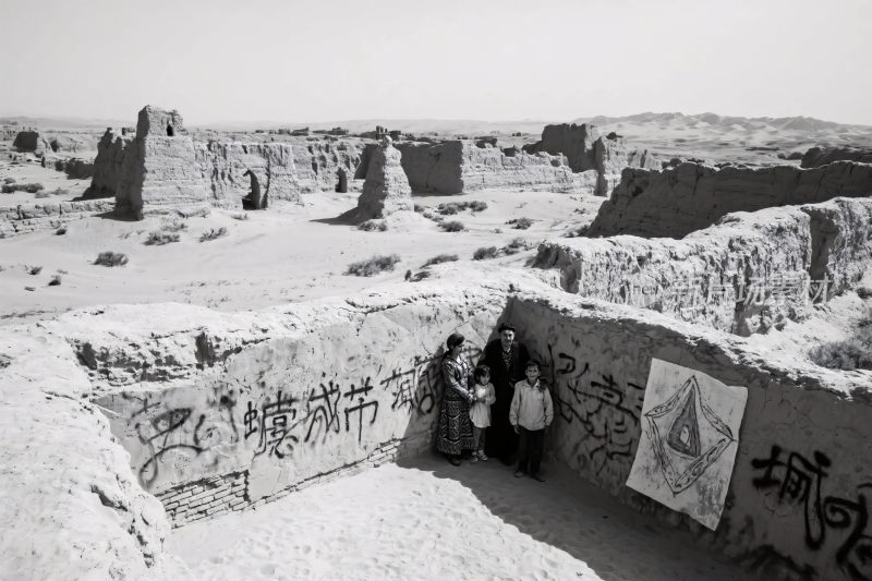 沙漠古遗址历史遗迹