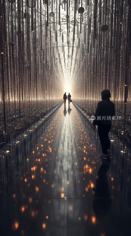 光影隧道中的奇幻之旅