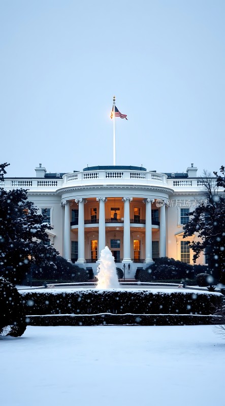 白宫雪夜
