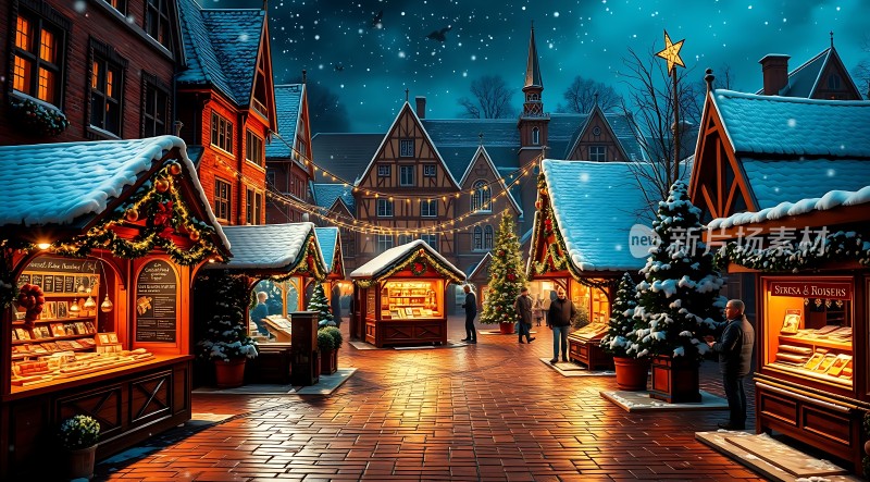 圣诞集市夜市
