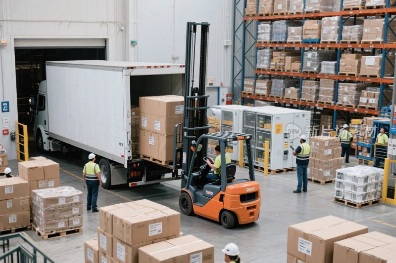 仓库货物装卸现场