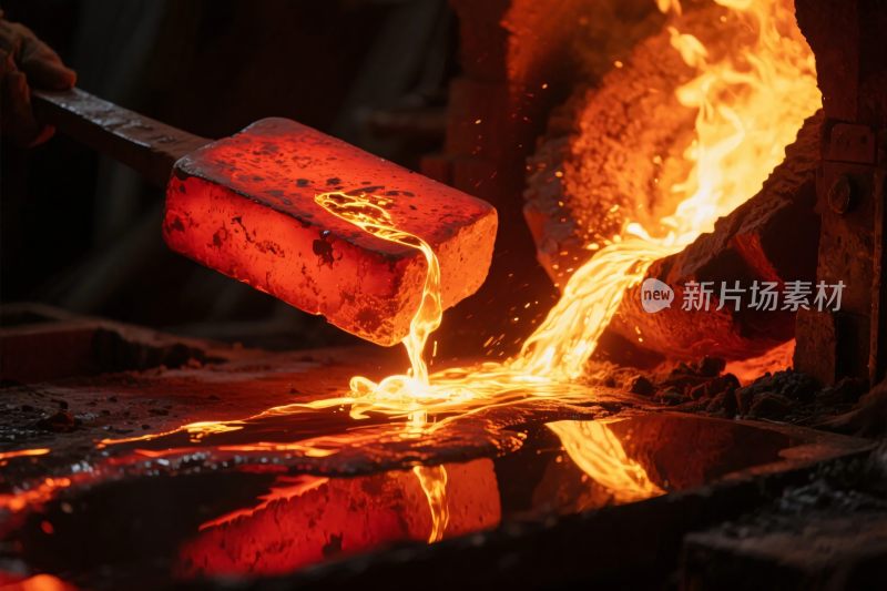 工业熔炉冶炼场景