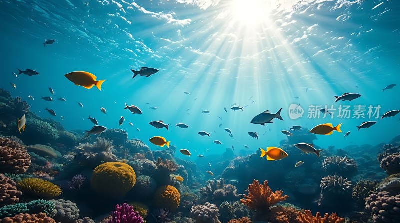 阳光下的海底世界