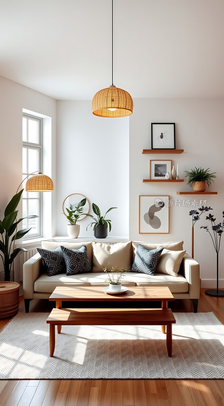 简约现代客厅温馨舒适生活空间