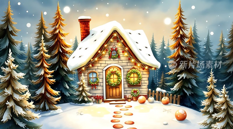 雪夜小屋 Christmas温馨家园