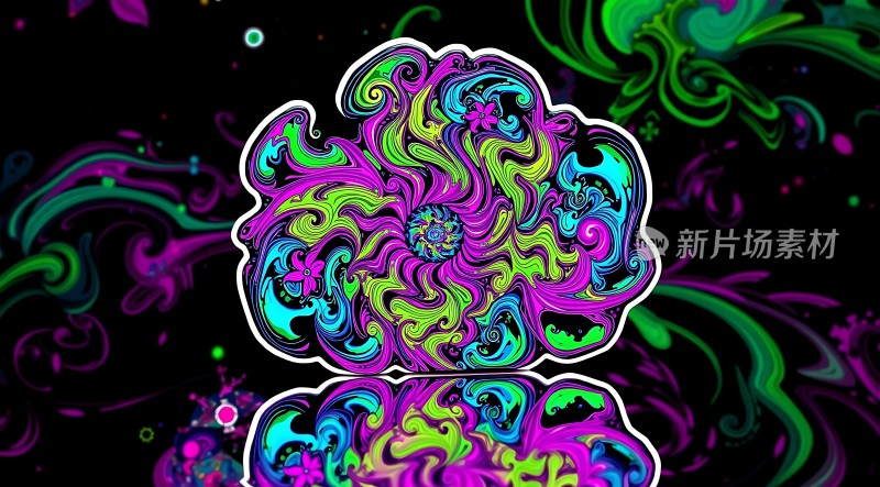 迷幻色彩漩涡艺术