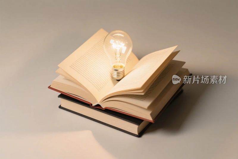 书本灯泡创意组合