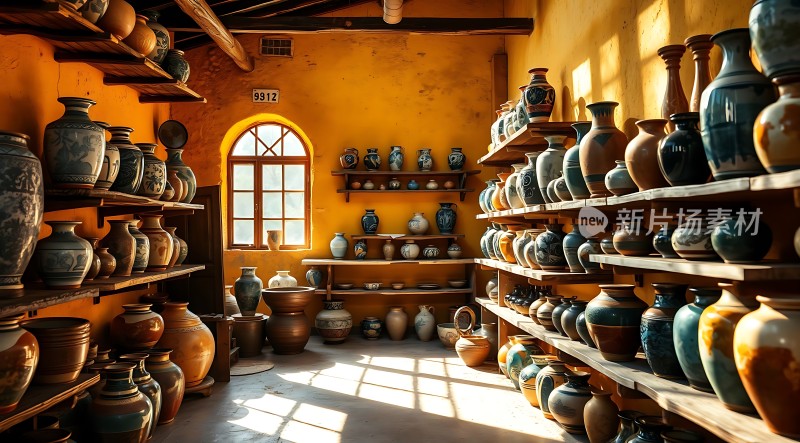 陶艺工坊色彩斑斓的陶瓷世界