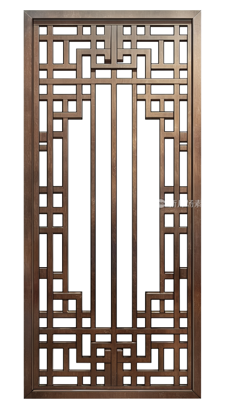 古风门窗免抠素材