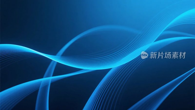 蓝色动感线条背景图