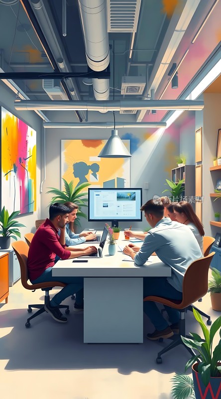 创意办公室头脑风暴会议