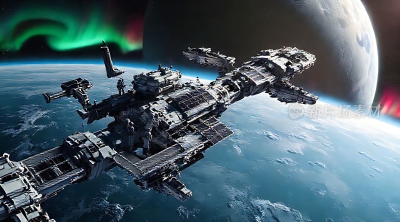 星际飞船遨游宇宙