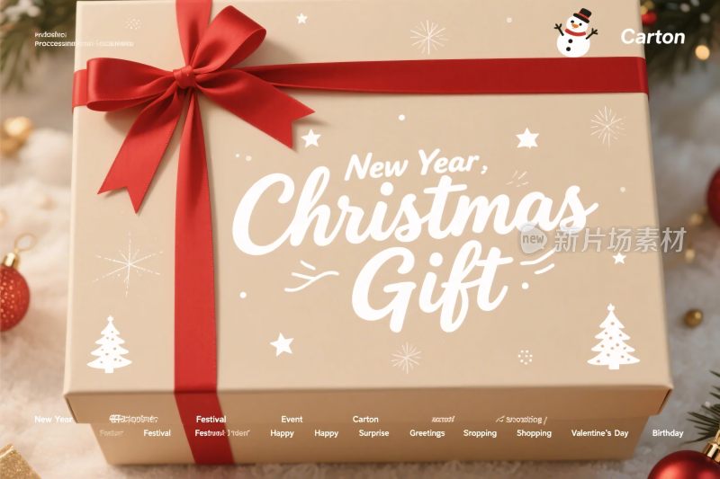 新年圣诞礼品盒