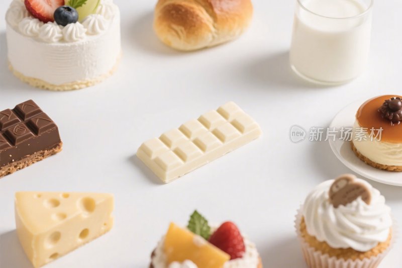 美食甜点组合图