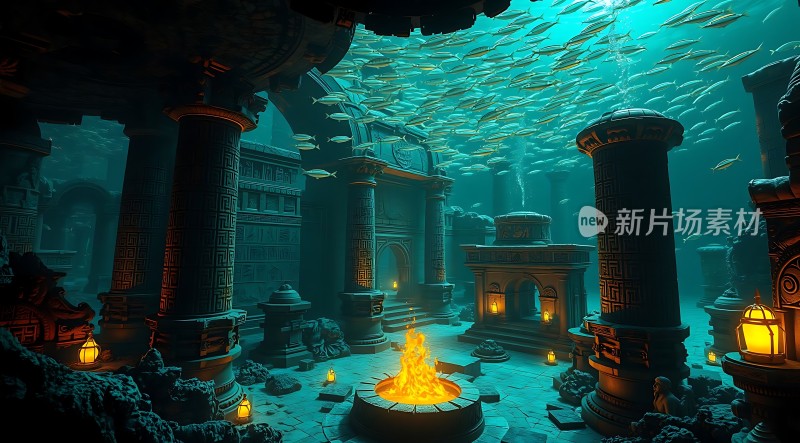 水下古建筑遗迹