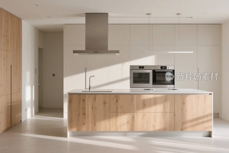 现代简约厨房室内场景
