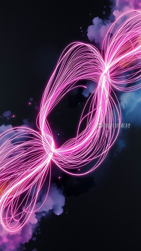 霓虹幻彩交织夜空