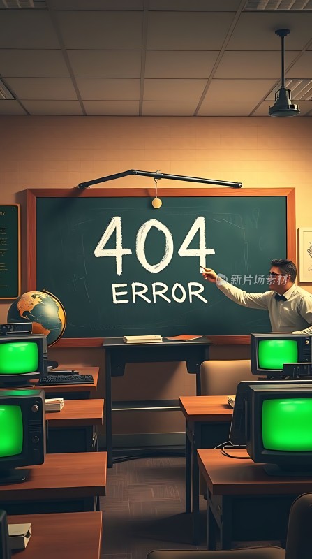 教室里的404错误页面教学